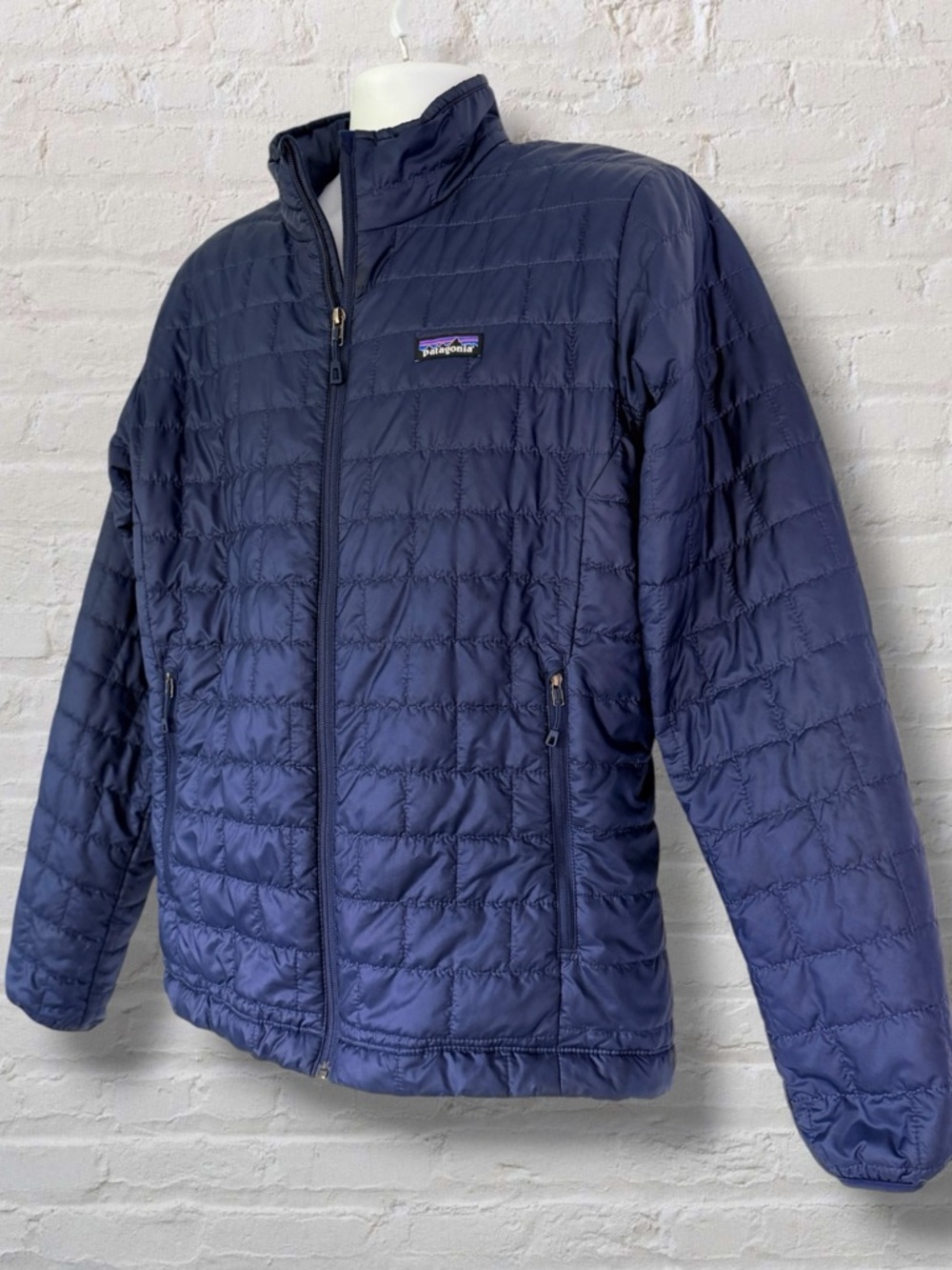 Patagonia Nano Puff Jacket Mens Medium Navy Blue PrimaLoft Insulated Lightweight